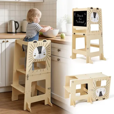 Obrázok produktu pre Skladacia Montessori stolička a detská stolička s doskou