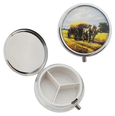 Produktbild von Pillendose "Nostalgie" Heuwagen