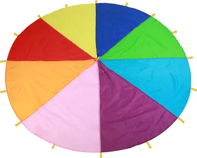 Produktbild von Kinder spielen mehrfarbige Regenbogen Parachute Kinder im Freien Spielübungentwicklung (3,6 m)