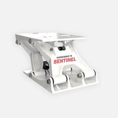 Produktbild von Shockwave S5 Sentinel weißes Stuhlbein | SW-07823-W