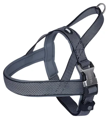 Produktbild von Nobby Classic Preno Royal, Hund, Zugfreier Gurt, M-L, Schwarz, Metall, Nylon, Einfarbig