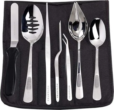 Produktbild von Professionelle Edelstahl-Pfanne, 8-teilig, präzise Portionsgröße