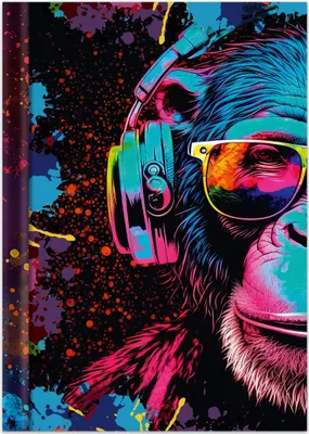 Produktbild von RNK Verlag Notizbuch "Neon" DIN A4 blanko Kladde 96 Blatt