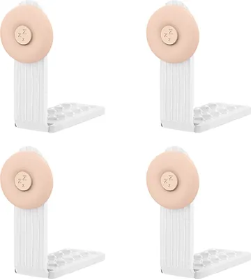Produktbild von 4 Stück Bettlakenhalter, Spannbettlakenschnallen, Matratzenseiten-Befestigungsschnallen für Bettlaken, halten Bettlaken fest und straff, für alle Matratzengrößen