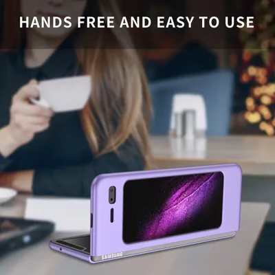 Obrázek produktu pro Samsung Galaxy Fold Pouzdro, tenké tvrdý PC odolné proti poškrábání pouzdro pro Samsung Galaxy Fold 2019 Fialová
