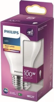 Obrázek produktu pro LED žárovka, ekvivalent 100 W, patice E27, teplá bílá, nestmívatelná, plast