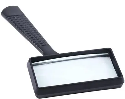 Productafbeelding van Handheld-microscoop 5x - Objectief 100x50mm - Kunststof - Handgreep - Lichtgewicht - Scherpe beelden
