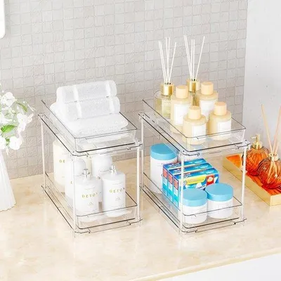 Productafbeelding van Transparante Keuken Organizer voor Onder de Wastafel