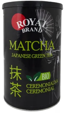 HERBATA ZIELONA MATCHA JAPOŃSKA CEREMONIALNA BIO 100 g - ROYAL BRAND