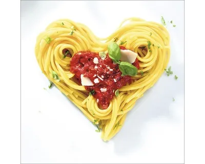 Produktbild von Glasbild Pasta Variation I 50x50 cm
