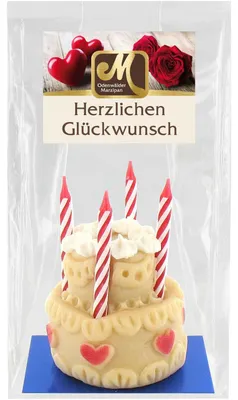 Produktbild von Odenwälder Edelmarzipan 'Glückwunschtorte' 100g