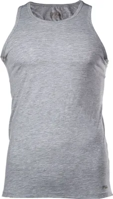 Produktbild von FILA Herren Tank Top - Unterhemd, Rundhals, Single Jersey, einfarbig Grau 2XL
