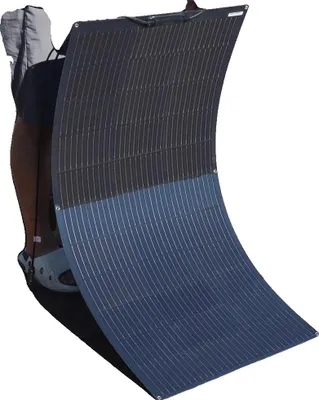 Immagine prodotto di Pannello solare flessibile, 150 W, alta efficienza 21%, design leggero, 150 W flessibile nero