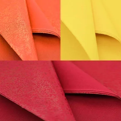 3 zuschneidbarer Flicken aus Baumwolle zum aufbügeln 15 x 20cm , rot orange gelb