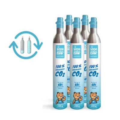 Produktbild von CO2-Zylinder Tausch-Box für Grohe Blue, Aarke, BritaNEO, SodaPop, 6 x 425g (60 l)