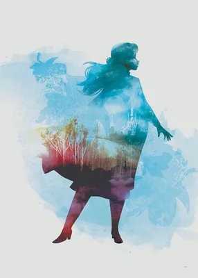 Produktbild von Poster Disney Die Eiskönigin 2 – Anna Aquarellporträt 30 cm x 40 cm