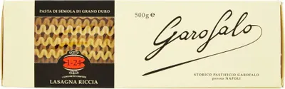 Produktbild von 5x Garofalo Pasta di Gragnano IGP Lasagna Riccia N° 1-24 Hartweizengrieß Pasta 100% Neapolitanische Pasta Packung mit 500g