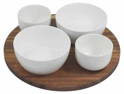 Obrázek produktu pro Podnos s keramickými miskami TAPAS