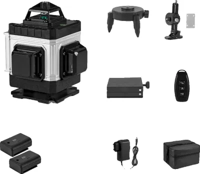 Image de Niveau laser, 16 lignes, télécommande, autonivelant, lot de 2 piles