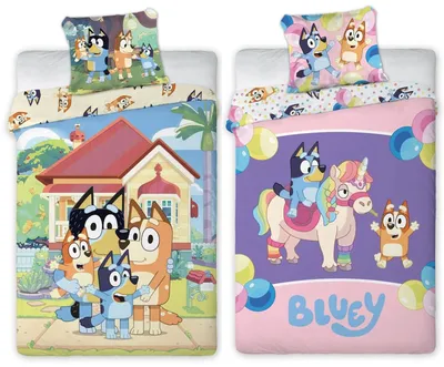 Produktbild von Bluey - 2 x Bettwäsche-Set Wendemotiv im Doppelpack, 135x200 & 80x80