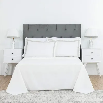 Produktbild von Bettwäsche-Set aus Perkal-Baumwolle, leicht, weich und atmungsaktiv | Bettwäsche-Set aus Perkal-Baumwolle | Bettwäsche in Hotelqualität (weiß)