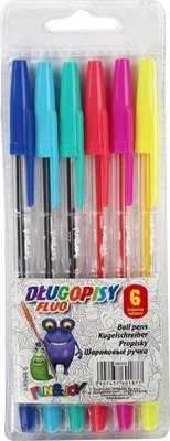 Immagine prodotto di Penne fluorescenti 6 colori linea 0,7 mm