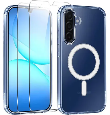 Produktbild von Hülle + 2X Schutzglas für Samsung Galaxy A17 5G Panzerfolie MagSafe Case Cover Full 9H