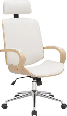 Obrázek produktu pro Ergonomická kancelářská židle - Sedák židle - Nastavitelný komfort, vhodné do kanceláře i domácnosti | Barva: přírodní/bílá