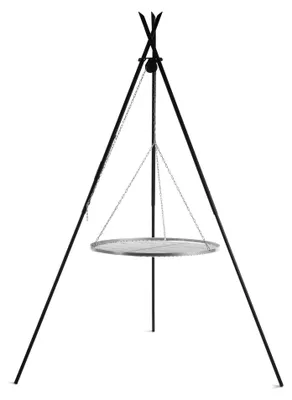 Zdjęcie produktu dla Grill COOK KING Tipi na trójnogu 210 cm - ruszt stal nierdzewna 50 cm