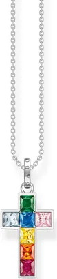 Image de Thomas Sabo KE2166-477-7 Collier pour dames avec croix, réglable