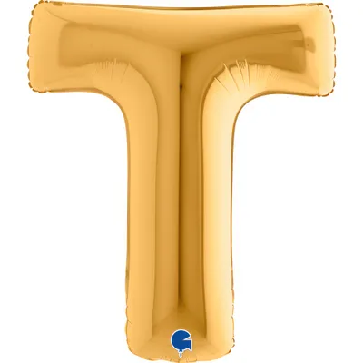 Produktbild von Riesenbuchstabe Folienballon 40"/102cm | Gold #T