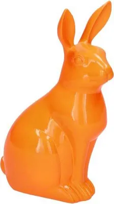 Produktbild von Gift Company Frau Schmidt Hase M neon orange 20cm