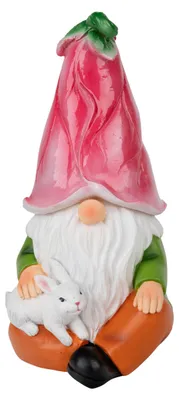 Produktbild von Solar-/Dekoleuchte "ZWERG GÜNTER" H: 21,5cm, Lampe für den Außenbereich im Romantik-Style, aus Kunststoff in multicolor, 10,7 x 12,5 x 21,5 cm, mit Diode – mit Druckschalter