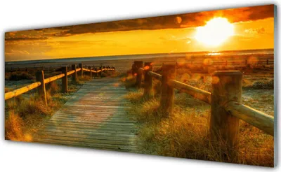 Produktbild von Glasbilder 125x50 Wandbild Druck auf Glas Sonne Weg Architektur