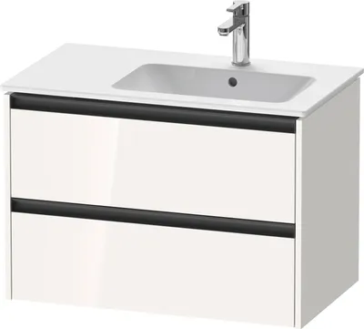 Produktbild von Duravit Ketho.2 Wastafelonderkast 81x48x54,9 cm Hoogglans Wit
