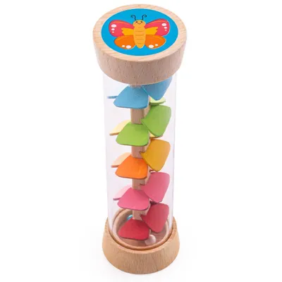 Produktbild von BigJigs Holz Regenmacher Babyspielzeug Garten sensorisch