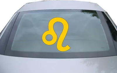Produktbild von Indigos UG - Aufkleber Heckscheibe & Motorklappe DE2909 - gold - 600x499 mm - Löwe Sternzeichen - Auto Scheiben Fenster Heckklappe Tuning Racing JDM - Die cut