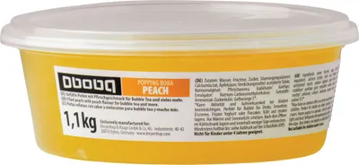 OBOBA Popping Boba mit Perlen gefüllt mit Pfirsichgeschmack 1100g