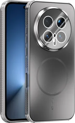 Produktbild von Matte PC TPU Hülle für Honor Magic8 Pro Magnetische Handyhülle mit Linsenabdeckung und Wärmeableitung Stoßstange Grau