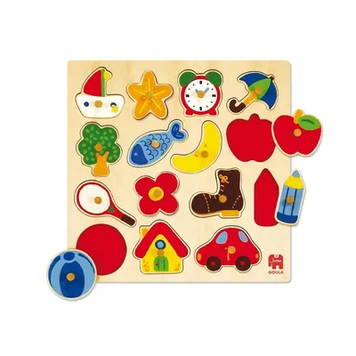 Image de 53023 - GOULA Holzpuzzle Silhouetten