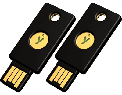 Produktbild von Yubico YubiKey 5 NFC, Sicherheitsschlüssel, (2er Pack)