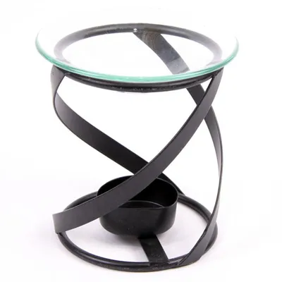 Produktbild von Aromalampe Duftlampe Metall Spirale mit Glasschale