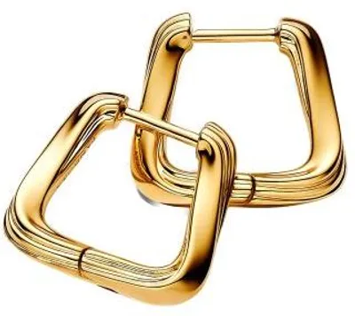 Produktbild von PANDORA Rechteckige Damen Ohrringe Essence, IP Gold