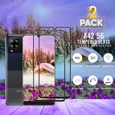 Produktbild von 2-Stück Samsung Galaxy A42 5G – gehärtetes Glas 9H – 3D-Displayschutz in Superqualität