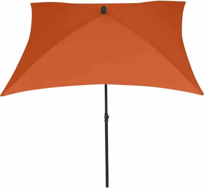 Produktbild von Sonnenschirm >City< in anthrazit, terracotta - 180x235x180 (BxHxT)