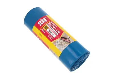 Image de Sacs pour déchets de chantier, capacité 240 litres, 10 pièces, épaisseur 40 μm, double couche, Scley