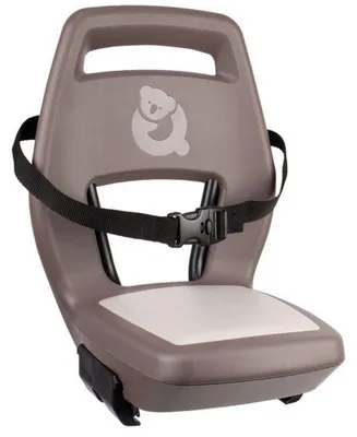 Imagen del producto de Asiento trasero para niños Qibbel Junior 6+ con reposapiés, cinturón de seguridad y placa protectora - color marrón avellana