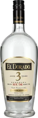 Produktbild von El Dorado 3 Years Old Cask Aged Demerara Rum 40% Vol. 0,7l