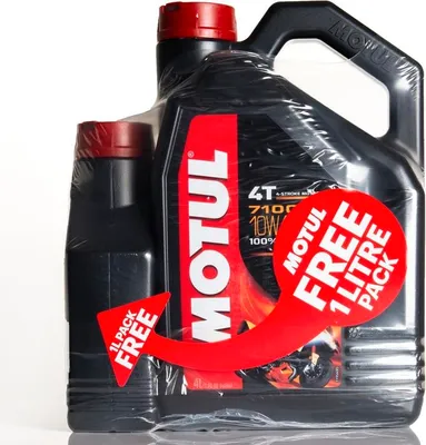 Zdjęcie produktu dla MOTUL 7100 Motor Oil 10W40 4T 100% Synthetic 4L + 1L Offered