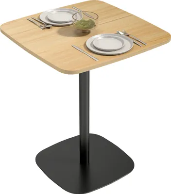 Obrázek produktu pro Jídelní stůl HOMCOM pro 2 osoby, 60 x 60 cm, kuchyňský stůl s ocelovou konstrukcí